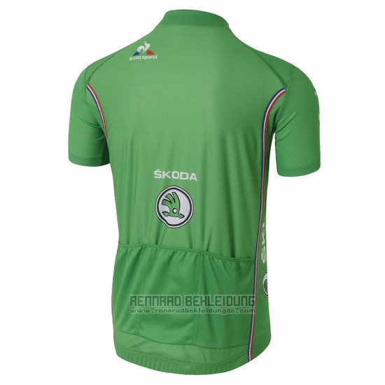 2016 Fahrradbekleidung Tour de France Grun Trikot Kurzarm und Tragerhose